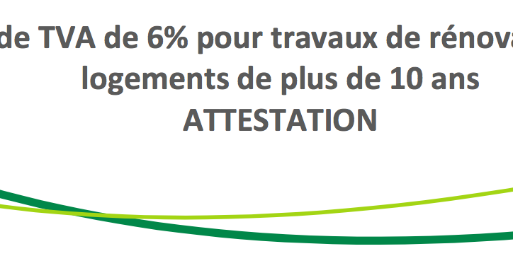Nouvelle attestation de TVA disponible â€